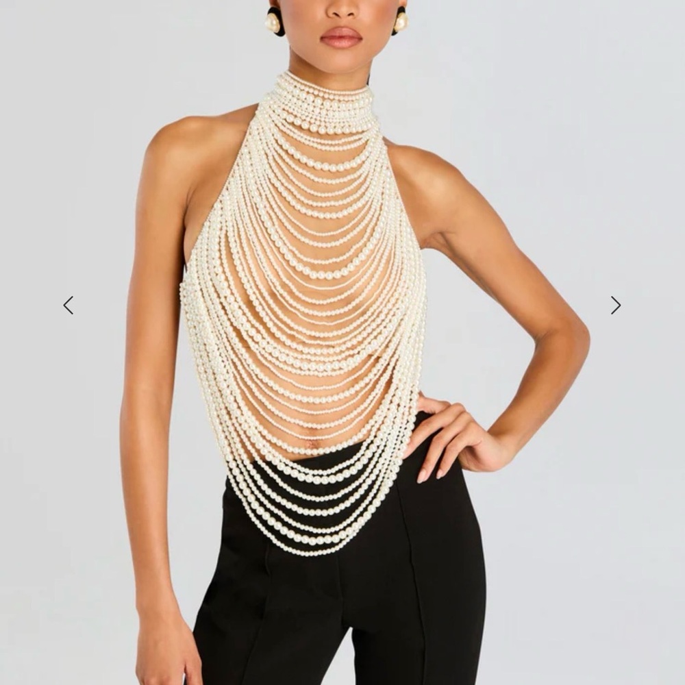 Retrofete Elsie pearl top